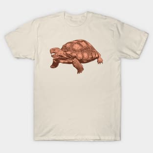 Desert Tortoise Linocut Style T-Shirt